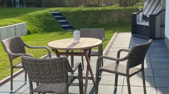 Seeblick Nordlicht, Exklusive Wohnung Mit Terrasse Wangerooge Exterior foto